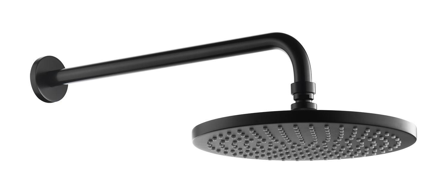 Omnires Y SLIMLINE Deszczownica z ramieniem, ø25 cm (WGSET1BL)